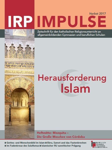 Titelblatt der Zeitschrift „IRP IMPULSE“ Herbst 2017 zum Thema „Herausforderung Islam“ mit einem Foto der Mezquita von Córdoba.