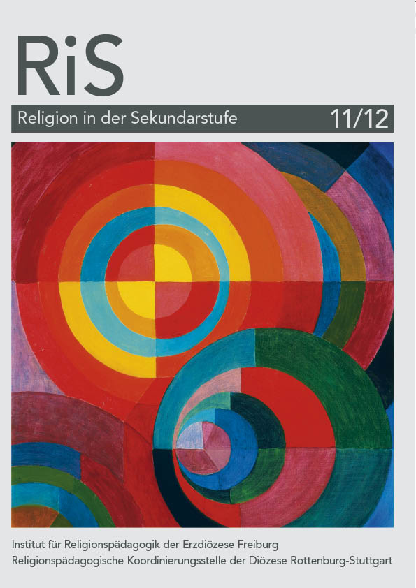 Bild mit gemalten bunten Kreisen