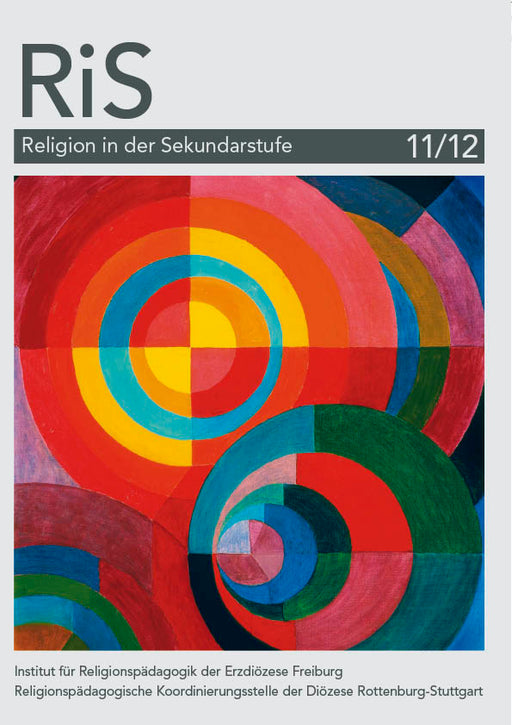 Bild mit gemalten bunten Kreisen