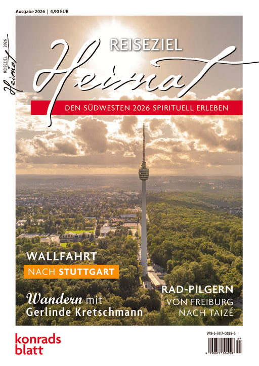 Luftaufnahme des Fernsehturms Stuttgart umgeben von Wald und Stadt unter bewölktem Himmel mit Texten zu spirituellen Reisen im Südwesten 2026