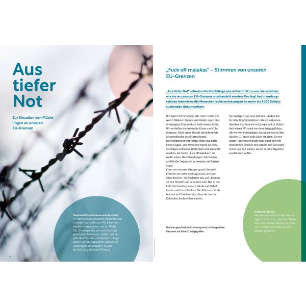 Die Grenzen Europas darf keine Grenze des Todes sein - Materialheft