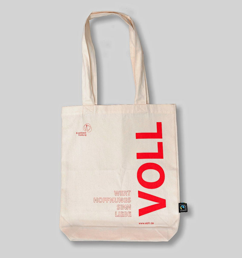 Stofftasche - wertvoll, hoffnungsvoll, sinnvoll, liebevoll